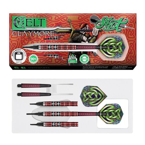 Shot Shot Celt Claymore 90% Soft Tip Darts