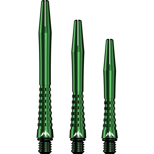 Mission Mission Atom13 Anodised Metal Gripped Green Darts Shafts