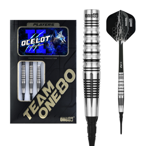 ONE80 ONE80 Ed Chambers V2 Black 90% Soft Tip Darts