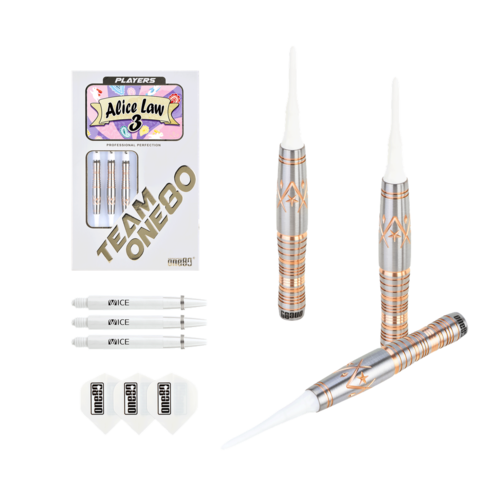 ONE80 ONE80 Alice Law III Rosegold 90% Soft Tip Darts