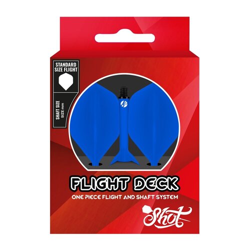 Shot Shot Flight Deck System Blue NO2 Darts Flights