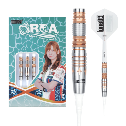ONE80 ONE80 Maya Sekine Orca II Rosegold 90% Soft Tip Darts