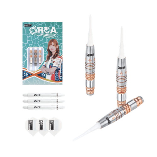 ONE80 ONE80 Maya Sekine Orca II Rosegold 90% Soft Tip Darts