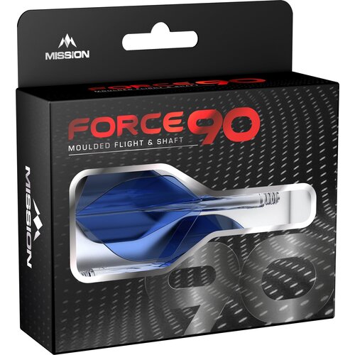 Mission Mission Force 90 Gradient Transparent Blue NO6 Darts Flights