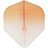 L-Style EZ L1 Standard 2-Tone Clear White Orange Darts Flights