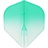 L-Style EZ L1 Standard 2-Tone Clear White Green Darts Flights