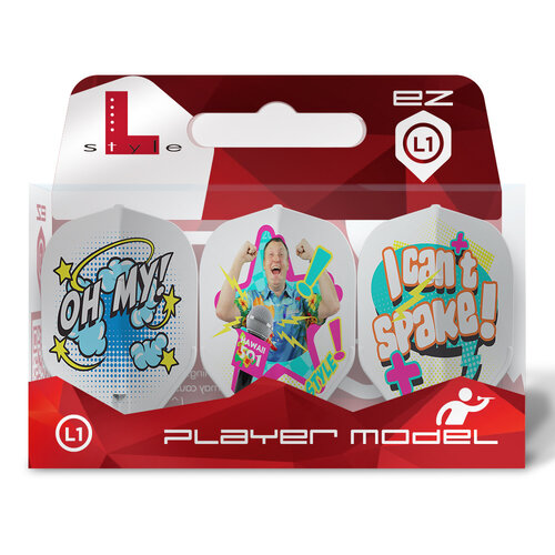 L-Style L-Style EZ L1 Wayne Mardle V1 Type B White Darts Flights