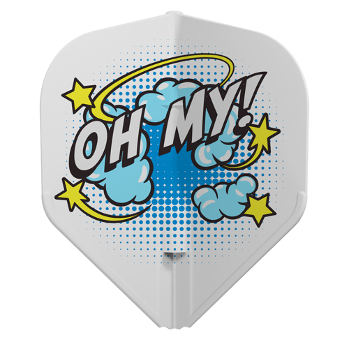 L-Style L-Style EZ L1 Wayne Mardle V1 Type B White Darts Flights