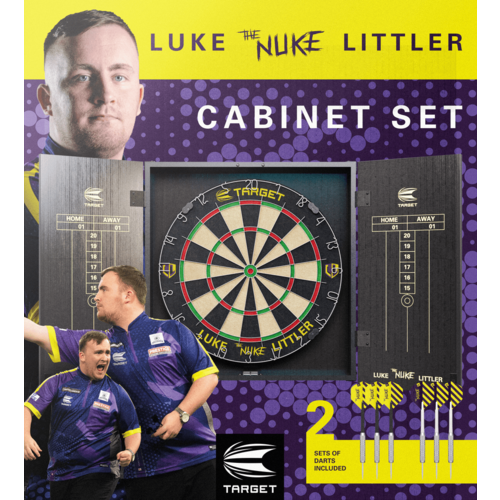 Target Target Luke The Nuke Littler Dartboard Cabinet Set