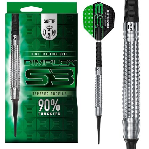 Harrows Harrows Dimplex S3 Tapered 90% Soft Tip Darts