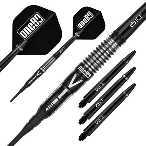 ONE80 ONE80 Yuki Onodera Black 90% Soft Tip Darts