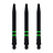 ONE80 TC Alu  Black Green Darts Shafts
