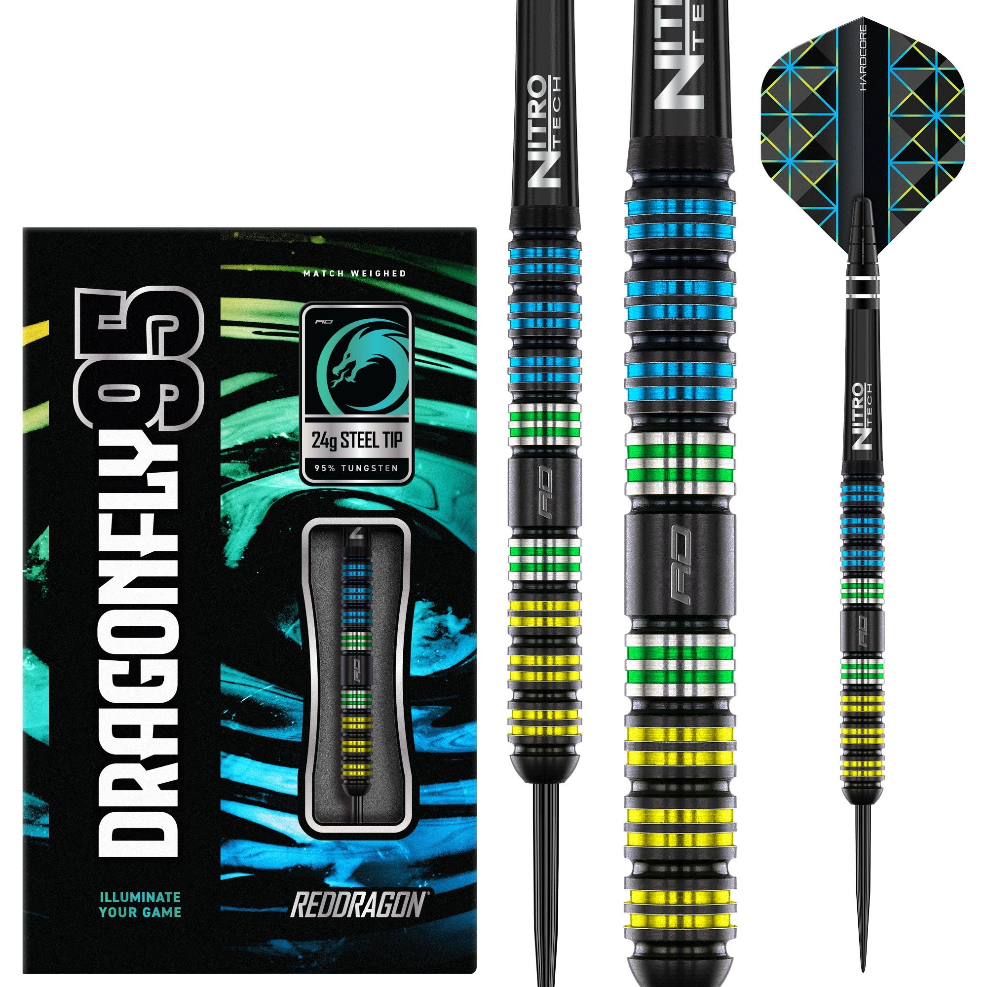 ダーツ Red Dragon Dragonfly 95 Black 2BA 20g Red Dragon Dragonfly Black Parallel 95% Darts - Dartshopper.com