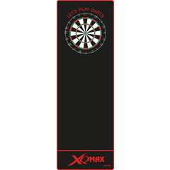 XQ Max Carpet  Black Red 237x80 Dart Mat