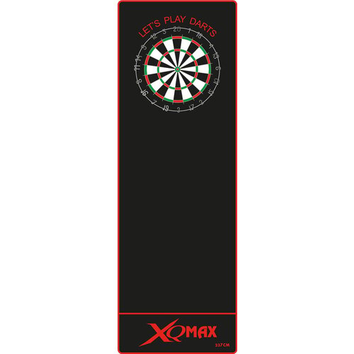 XQMax Darts XQ Max Carpet  Black Red 237x80 Dart Mat