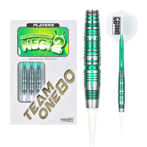 ONE80 ONE80 Noriyuki Negeshi V2 Green 90% Soft Tip Darts