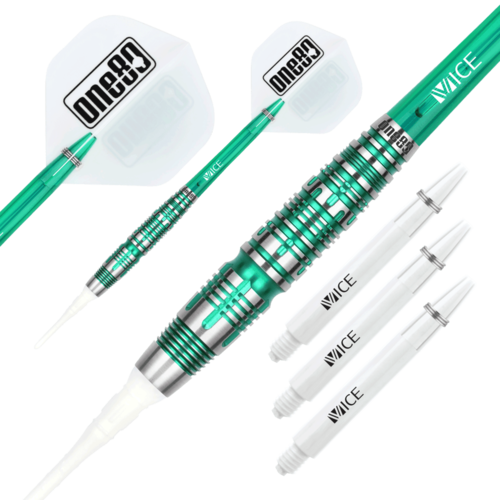 ONE80 ONE80 Noriyuki Negeshi V2 Green 90% Soft Tip Darts
