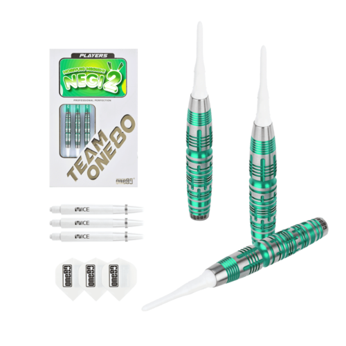 ONE80 ONE80 Noriyuki Negeshi V2 Green 90% Soft Tip Darts