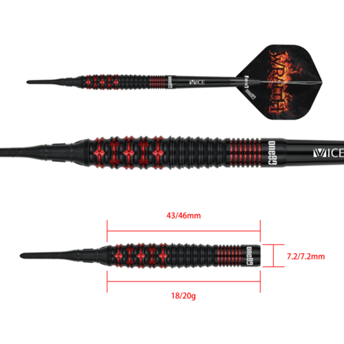 ONE80 ONE80 Wraith W3 90% Soft Tip Darts