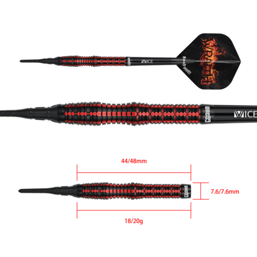 ONE80 ONE80 Wraith W2 90% Soft Tip Darts