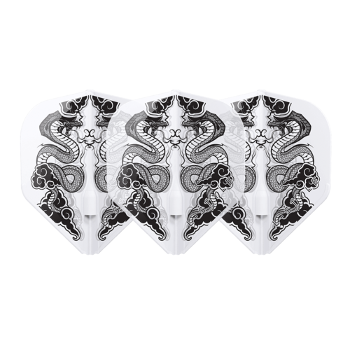 L-Style L-Style L1 EZ Jelle Klaasen V7 Clear White Darts Flights