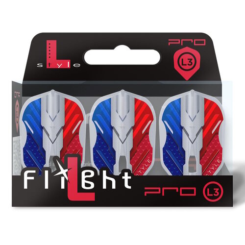 L-Style L-Style L3 Pro V-Series V1 France Type B Clear White Darts Flights