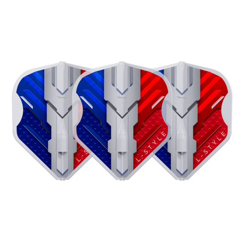 L-Style L-Style L1 EZ V-Series V1 France Type B Clear White Darts Flights