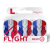 L-Style L-Style L1 EZ V-Series V1 France Type B Clear White Darts Flights