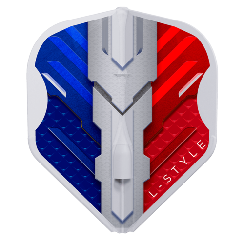 L-Style L-Style L1 EZ V-Series V1 France Type B Clear White Darts Flights