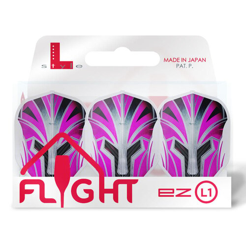 L-Style L-Style EZ L1 Prime Series Pink Clear White Darts Flights