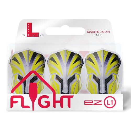 L-Style L-Style EZ L1 Prime Series Yellow Clear White Darts Flights