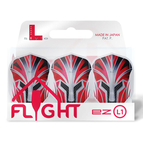 L-Style L-Style EZ L1 Prime Series Red Clear White Darts Flights