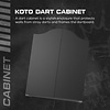 KOTO KOTO Darts Center - Dartboard Cabinet with Darts