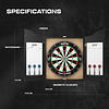 KOTO KOTO Darts Center - Dartboard Cabinet with Darts