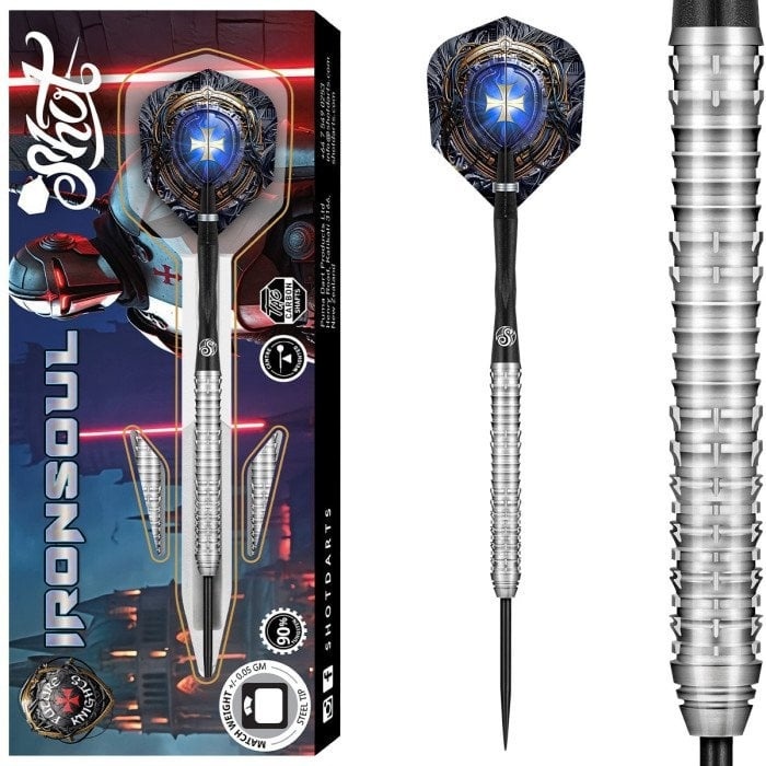 ダーツ Shot Future Knights Ironsoul 2BA 20g SHOT FUTURE KNIGHTS DARTS - IRONSOUL - YouTube