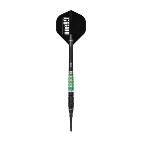 ONE80 ONE80 Desmond Chin Black Rainbow 90% Soft Tip Darts
