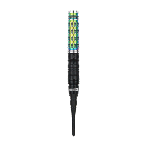 ONE80 ONE80 Desmond Chin Black Rainbow 90% Soft Tip Darts