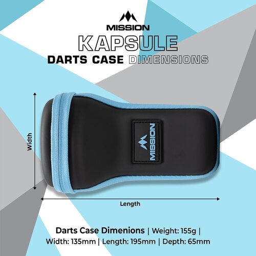 Mission Mission Mission Kapsule Black Blue Dart Case