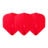 L-Style L1 EZ Dimple Red Darts Flights