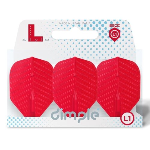 L-Style L-Style L1 EZ Dimple Red Darts Flights