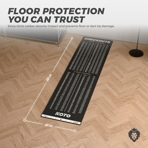 KOTO KOTO Carpet Checkout 237x60cm Dart Mat