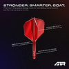 GOAT GOAT Air Red Clear NO6 Darts Flights