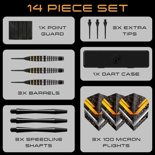Harrows Harrows Vulcan Brass Soft Tip Darts