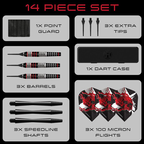 Harrows Harrows Ryan Searle Heavy Metal Brass Soft Tip Darts