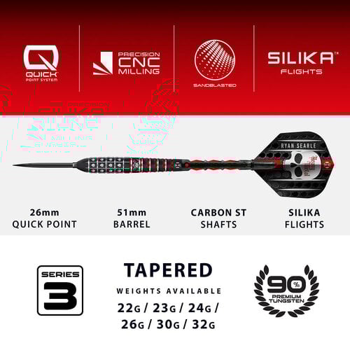Harrows Harrows Ryan Searle V3 Quick Point 90% Darts