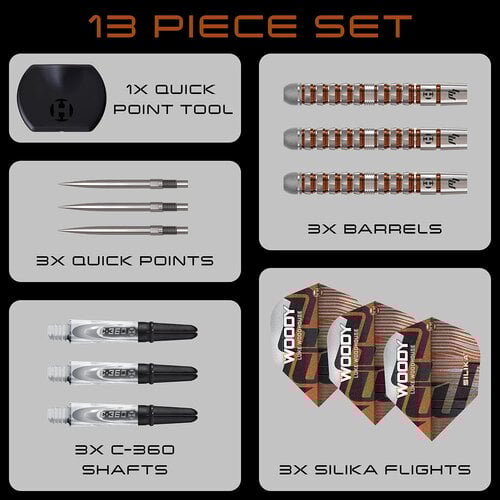 Harrows Harrows Luke Woodhouse V3 Quick Point 90% Darts