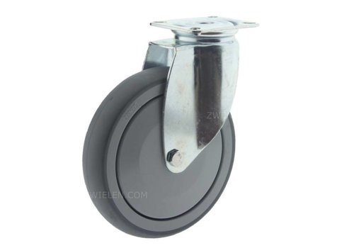 TENTE Zwenkwiel 150 verzinkt 2TPKO plaat  TENTE Zwenkwiel 150 verzinkt 2TPKO plaat