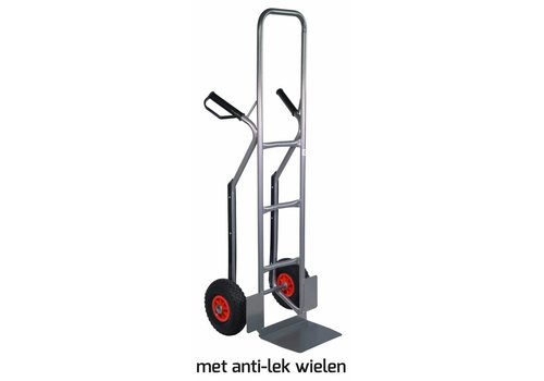 Krattenwagen 250kg hoog antilek wielen 