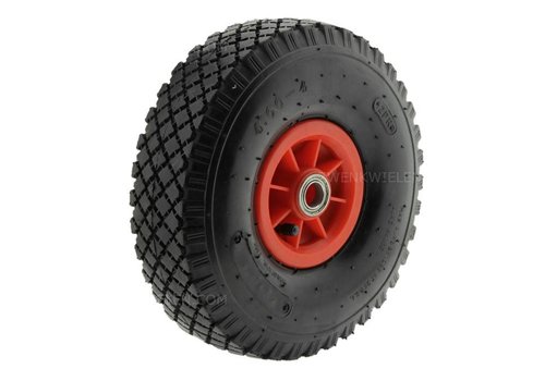 RÖLLEX luchtband 280mm kunststof rood asgat 20mm  RÖLLEX luchtband 280mm kunststof rood asgat 20mm