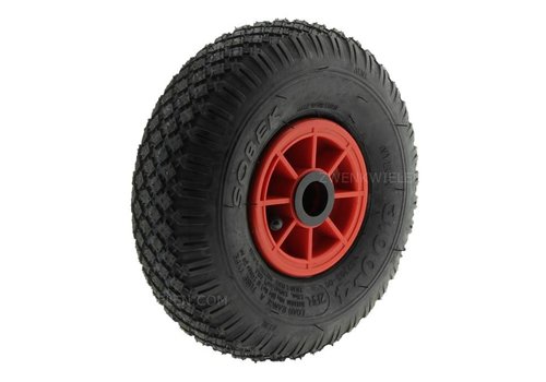 RÖLLEX luchtband 260mm kunststof rood asgat 25mm  RÖLLEX luchtband 260mm kunststof rood asgat 25mm